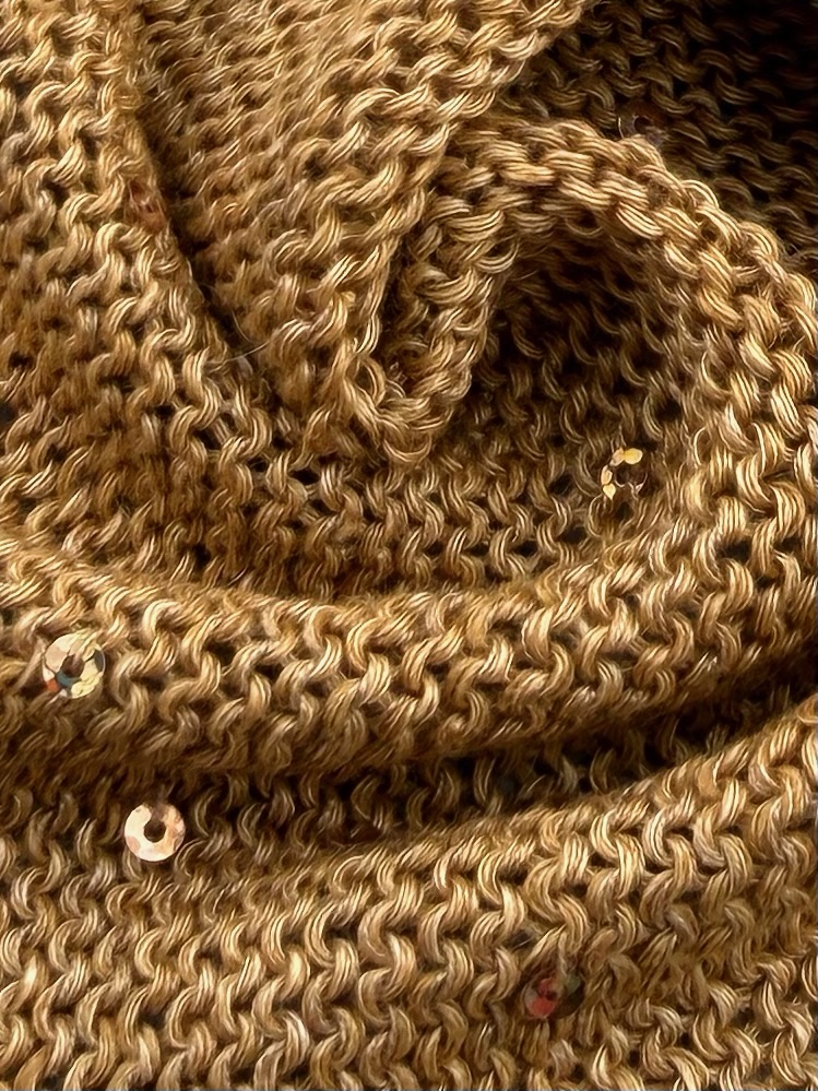 G&G Filati Art. Lino 470m/100g – Fil de lin avec paillettes ton sur ton Bronze photo 3